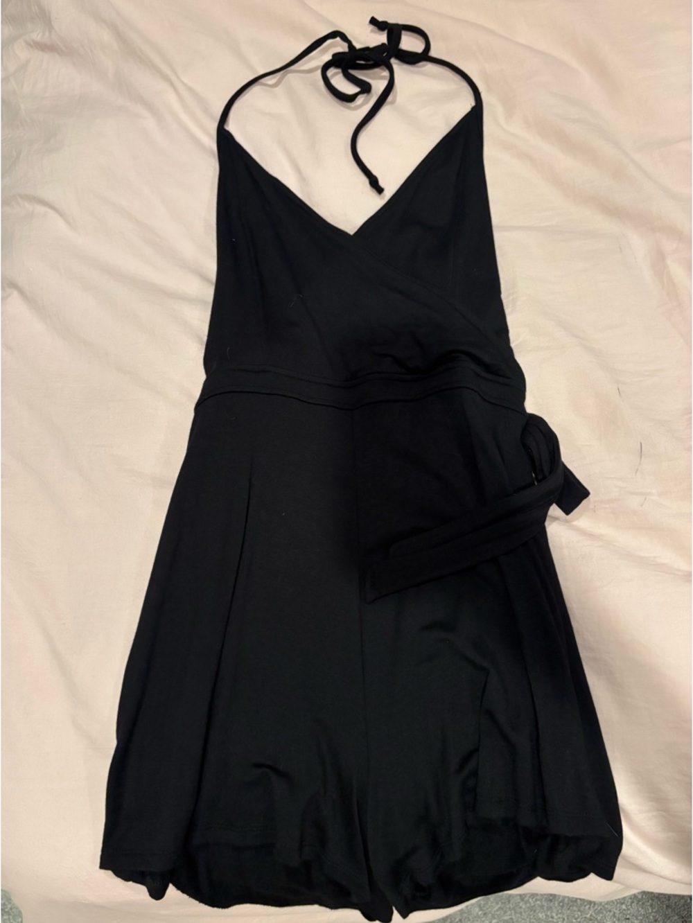 Black halter top romper, Brand: White Crow